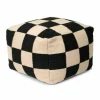 Square puff 50x50 cm Svart-natur