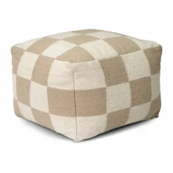 Square puff 50x50 cm Vit-natur