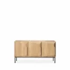 Stairs sideboard 3 dörrar Ek 150x80x46 cm