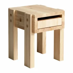 003 Stilts Side Table sidobord Matt oljevaxad furu 40x36x45 cm