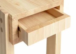 003 Stilts Side Table sidobord Matt oljevaxad furu 40x36x45 cm