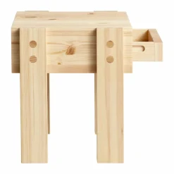 003 Stilts Side Table sidobord Matt oljevaxad furu 40x36x45 cm