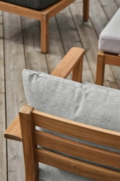 Stockaryd loungefåtölj teak/light grey