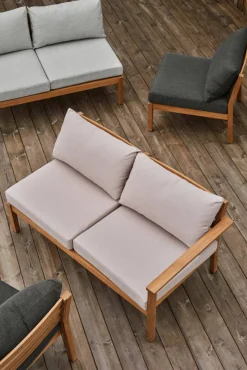Stockaryd soffmodul 2-sits vänster teak/beige
