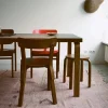 Stool E60 pall 4 st ben Svart lack