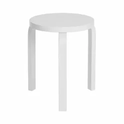 Stool 60 pall 3 st ben Vit lack