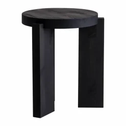 001 Stool pall Svartbetsad furu Ø40x44 cm