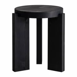 001 Stool pall Svartbetsad furu Ø40x44 cm