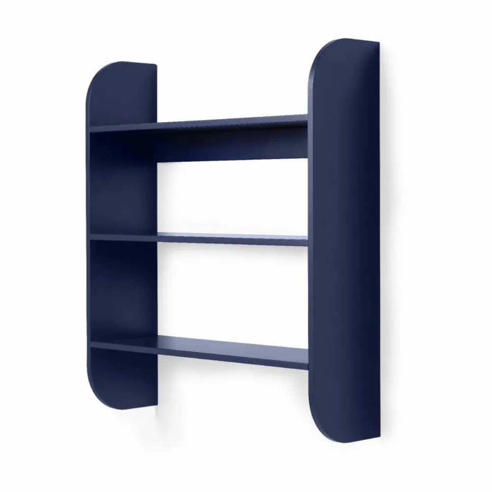 Strapats vägghylla 62x73 6 cm Midnight blue