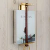 Strapp vägghylla 10x33 cm Brass