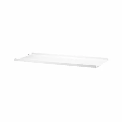 String hyllplan metall vit 58x20 cm låg kant