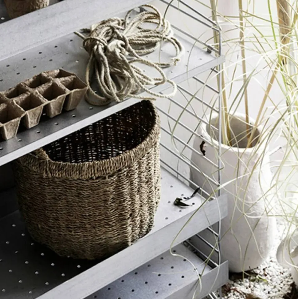 String Outdoor hyllplan Galvaniserad-58x30 cm-låg kant