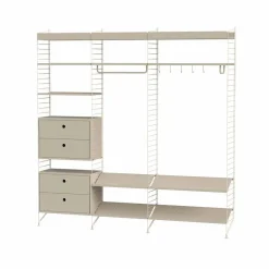 Stringhylla hall beige - Kombination P