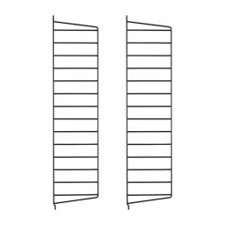 String väggavel Svart 75x20 cm 2-pack