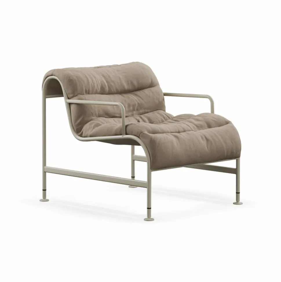 Sunny fåtölj med armstöd Barnum Hemp-beige stativ