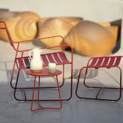 Surprising karmstol låg Nutmeg (beige)