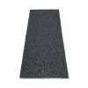 Svea gångmatta black metallic/black 70x320 cm