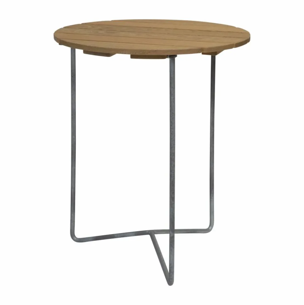 Table 6B bord Oljad ek-varmförzinkad stativ Ø60 cm