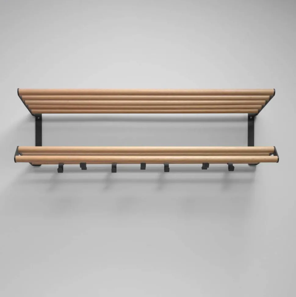 Tamburin hatthylla 100 cm Ek-svart