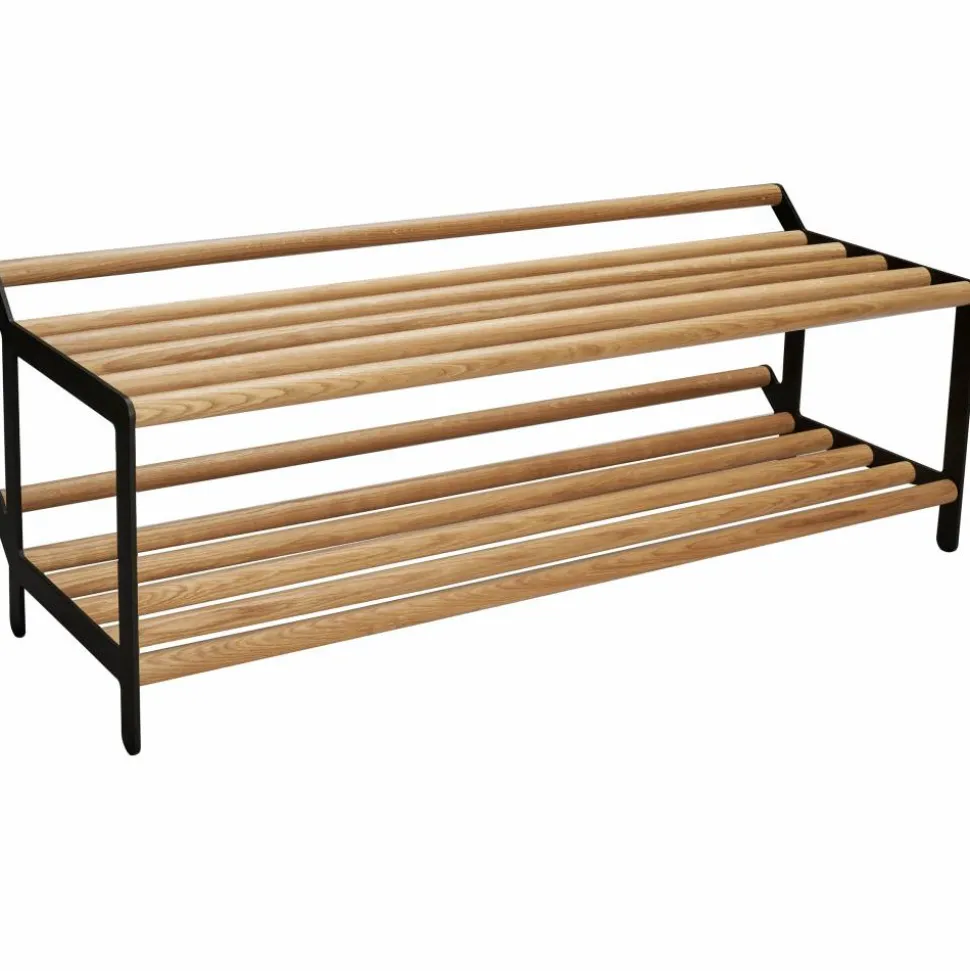 Tamburin skohylla 100 cm Ek-svart