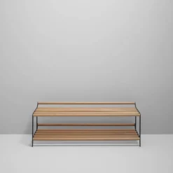 Tamburin skohylla 100 cm Ek-svart