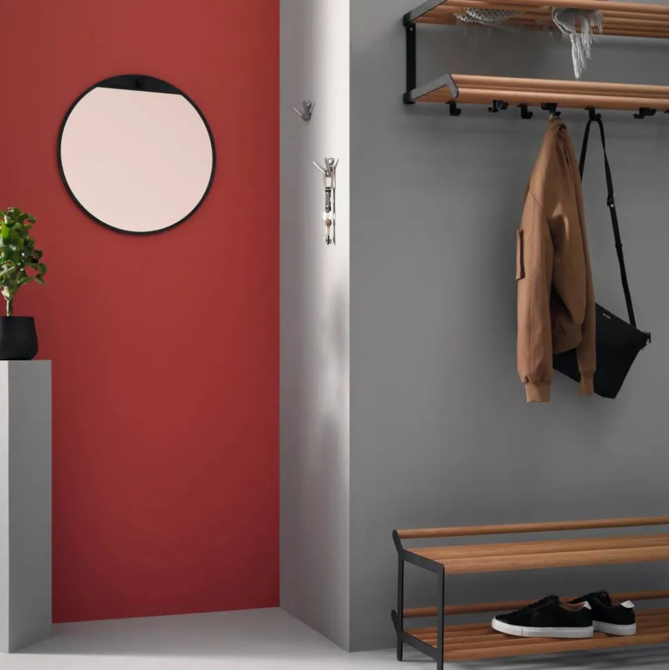 Tamburin skohylla 100 cm Ek-svart