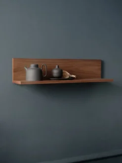 Tana vägghylla 75 cm Valnöt