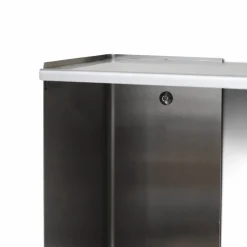 Taper vägghylla Rostfritt stål 50x98 cm