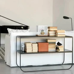 Tati console 120 konsolbord ek vitpigment vitt stativ 120
