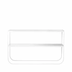Tati console 120 konsolbord marmor vit vitt stativ 120