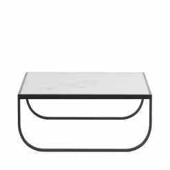 Tati High soffbord marmor vit char grey stativ