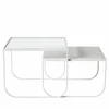 Tati Square soffbord marmor vit vitt stativ