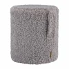 Teddy sittpuff Sharkskin (grå) Ø35x40 cm