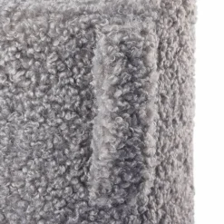 Teddy sittpuff Sharkskin (grå) Ø35x40 cm