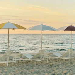 Terrazza Octagon parasoll Off-white-burgundy