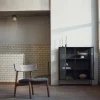 Tetra lounge chair Granitfärgat tyg-mörkoljad ek