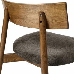 Tetra lounge chair Granitfärgat tyg-mörkoljad ek