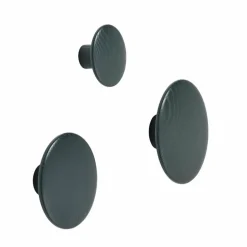 The Dots klädkrok dark green Ø9 cm