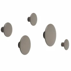 The Dots klädkrok taupe Ø6 5 cm