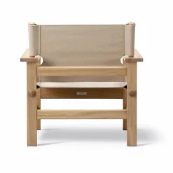 The Canvas Chair outdoor fåtölj Teak-performance canvas