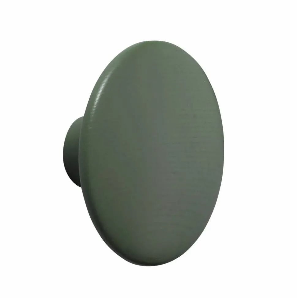 The Dots klädkrok dusty green Ø13 cm