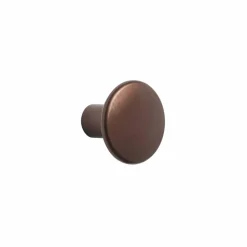 The Dots klädkrok metall Ø2 7 cm Umber