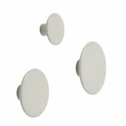 The Dots klädkrok off white Ø9 cm