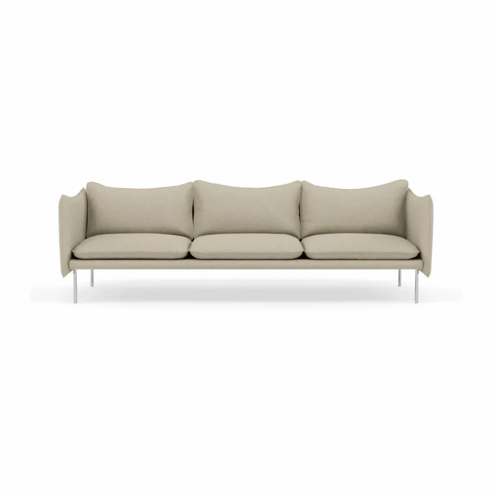 Tiki soffa 3-sits Barnum 2-polished stainless steel