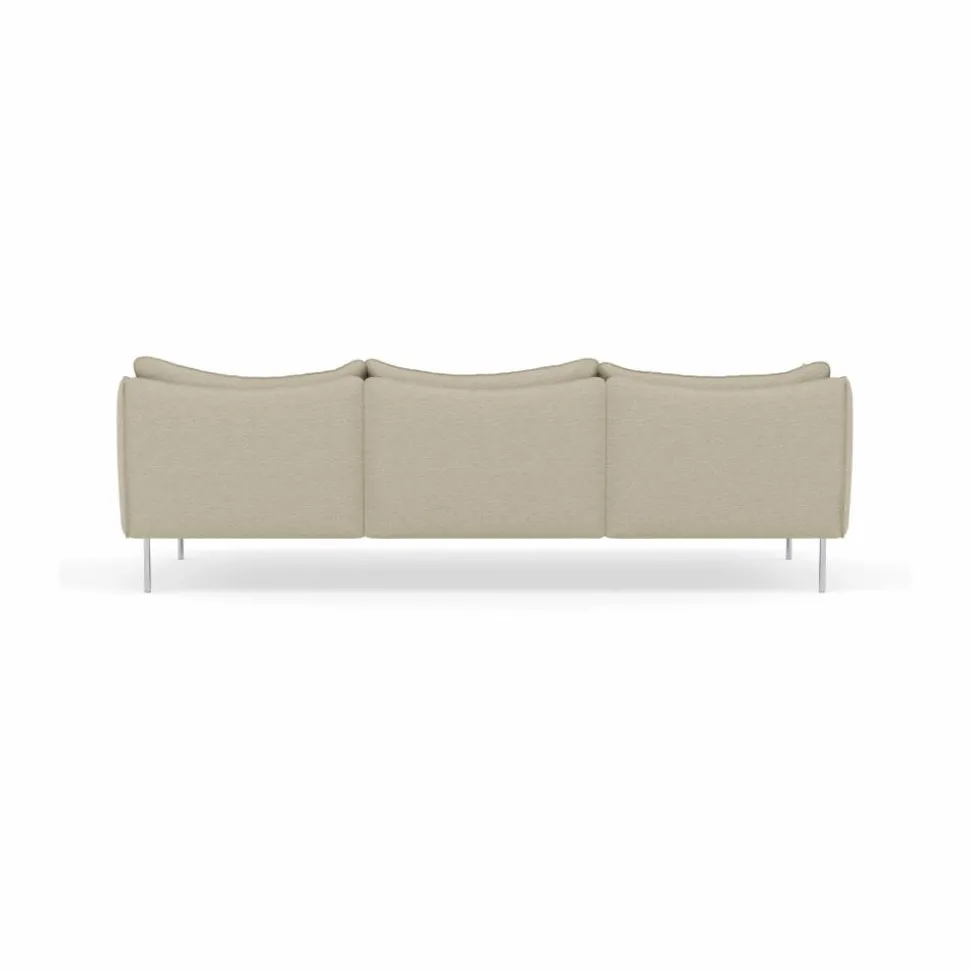 Tiki soffa 3-sits Barnum 2-polished stainless steel