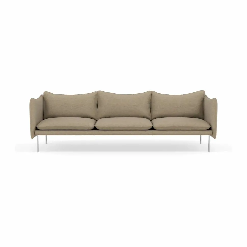 Tiki soffa 3-sits Ecriture 0240-polished stainless steel