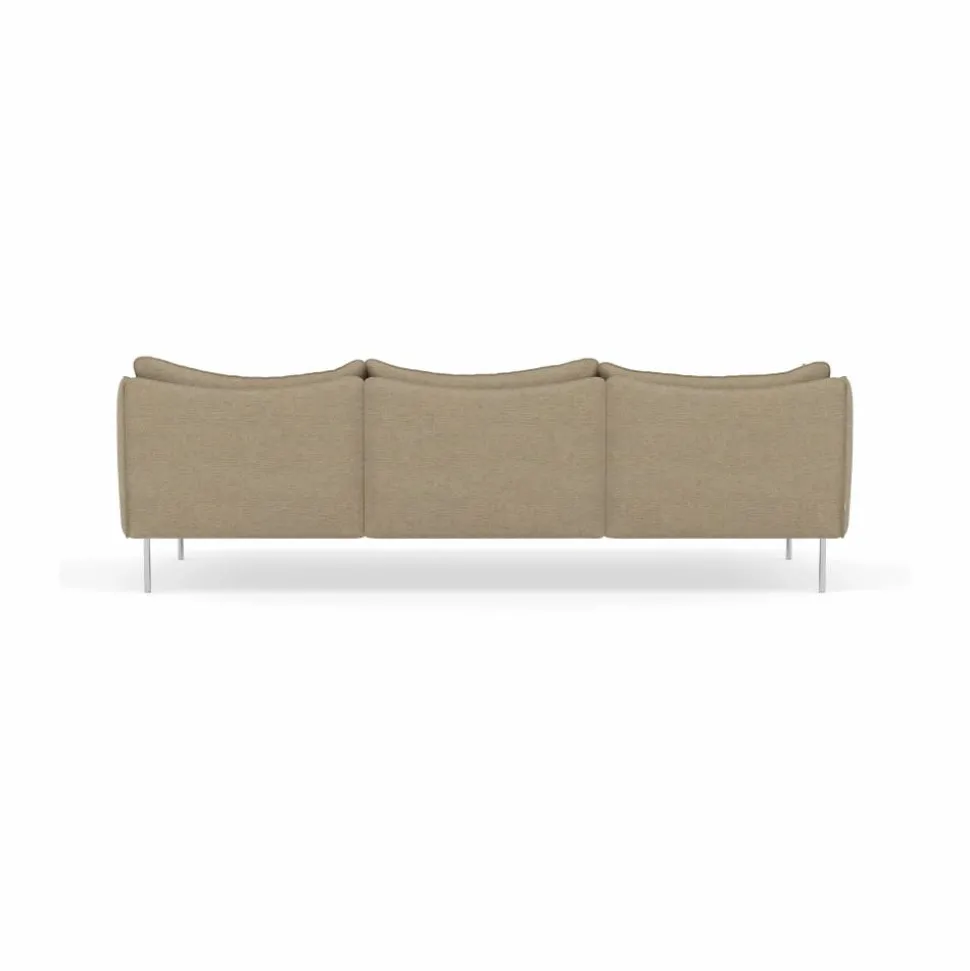 Tiki soffa 3-sits Ecriture 0240-polished stainless steel