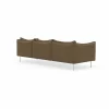 Tiki soffa 3-sits Vintage Tabacco-polished stainless steel