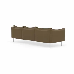 Tiki soffa 3-sits Vintage Tabacco-polished stainless steel