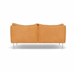 Tiki soffa 2-sits Vintage Cognac-polished stainless steel